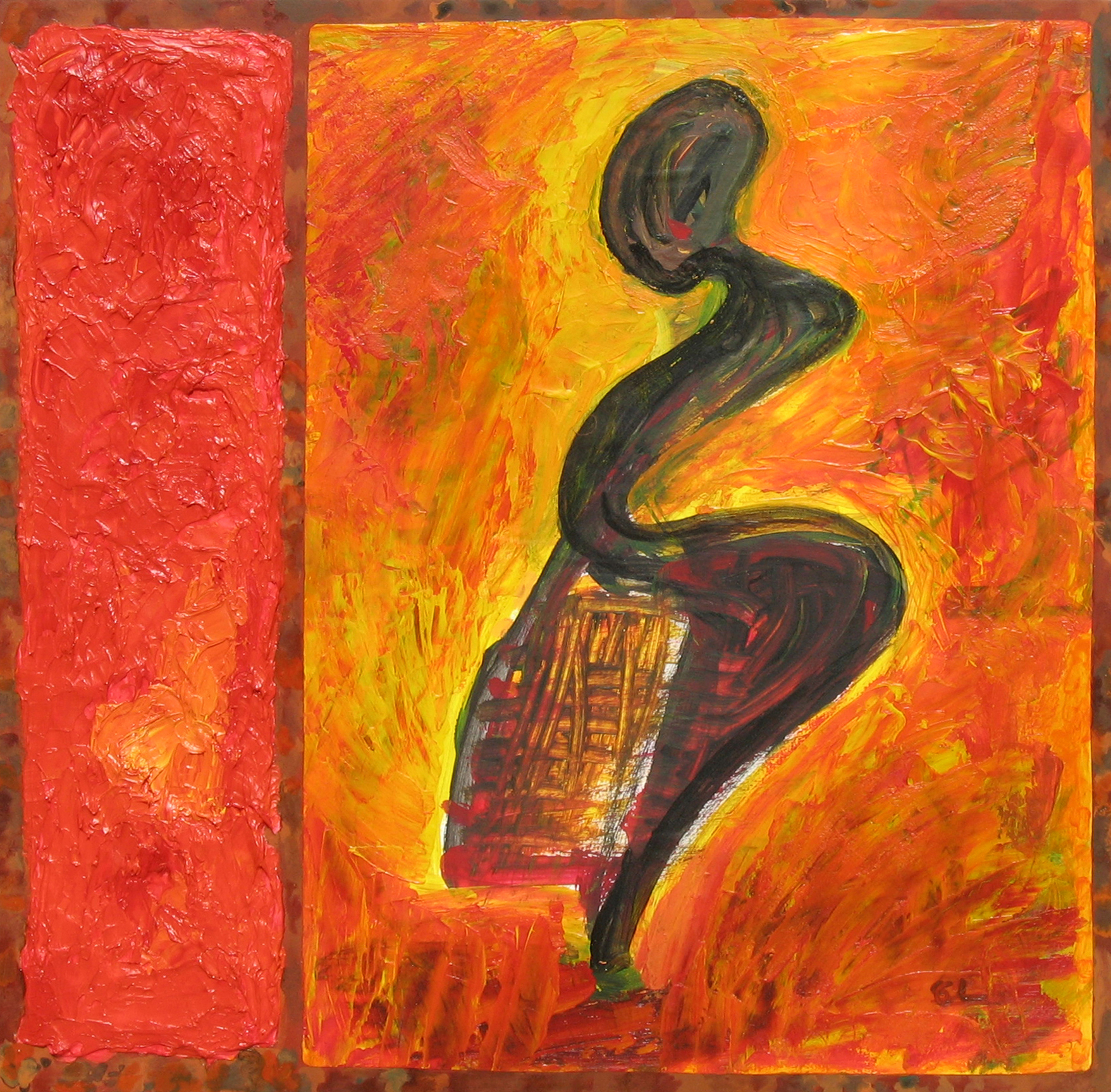 femme-au-tambour-2007-50×50-vendu